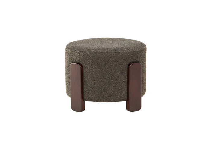 Fjôrd - Poef Donkergroen - Bouclé - Coffey