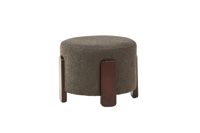 Fjôrd - Poef Donkergroen - Bouclé - Coffey