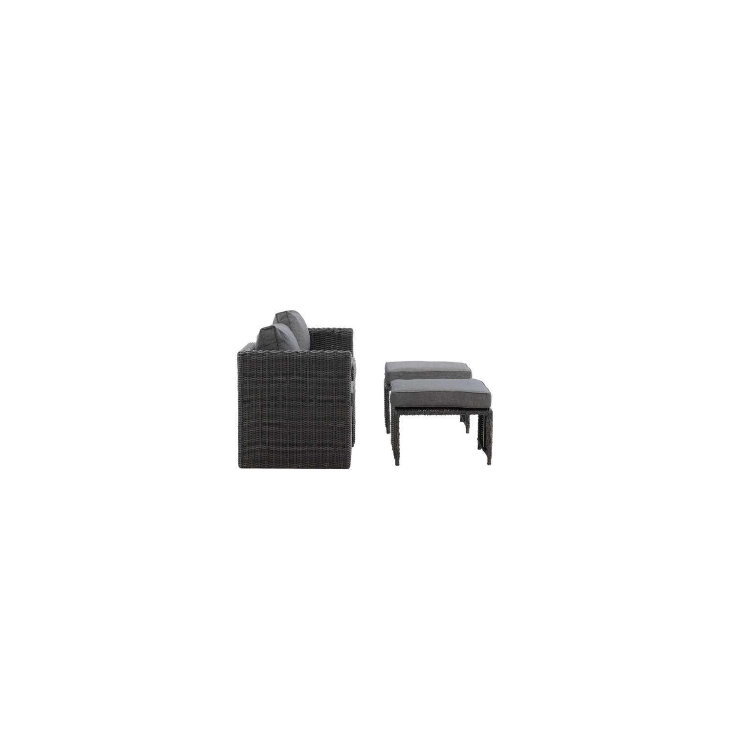 Venture Home Quad Loungeset - Zwart