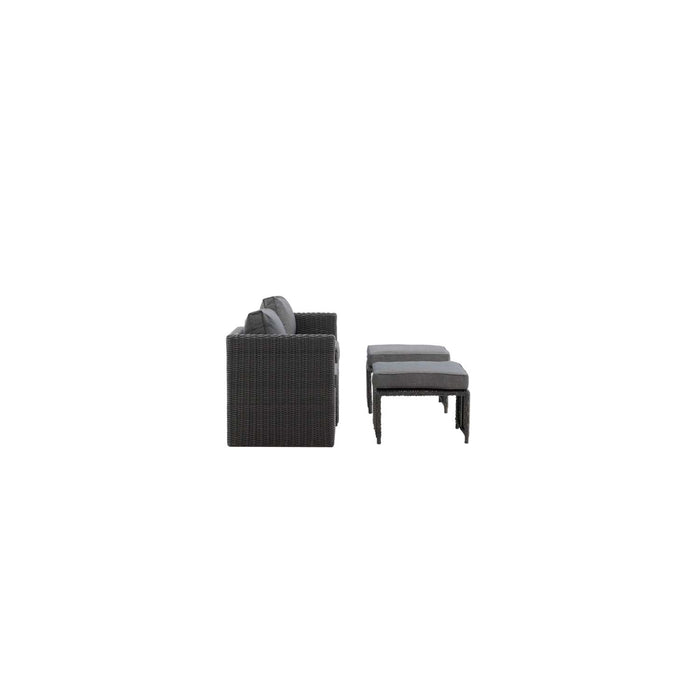 Venture Home Quad Loungeset - Zwart