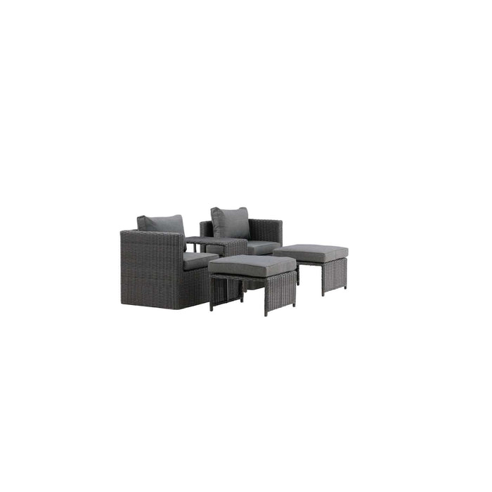 Venture Home Quad Loungeset - Zwart