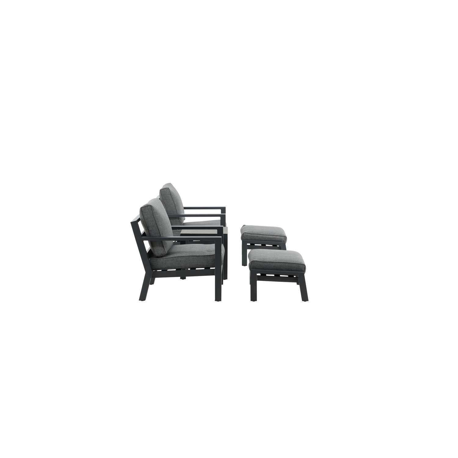 Venture Home Barcelona Loungeset - Zwart