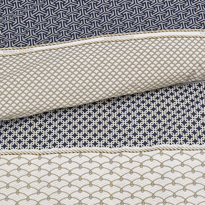 Riviera Maison - RM Ropes navy 240x200|220 - Donkerblauw