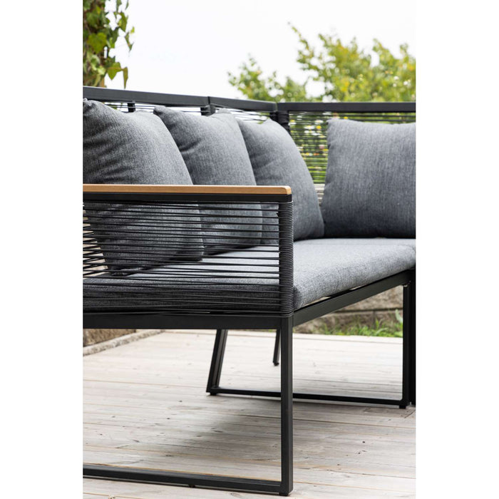 Venture Home Dallas Hoekbankset - Zwart