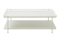 Giga Living - Salontafel Wit Metaal - 110x55x34,3cm - Yuba