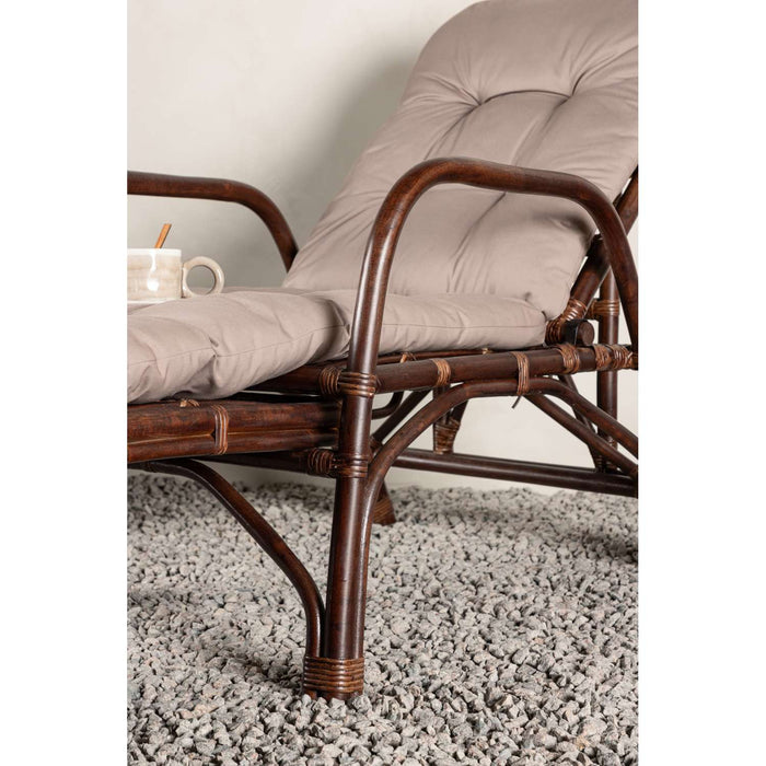 Venture Home Nella Zonnebed 177 x 101 x 67 - Donker Walnoot