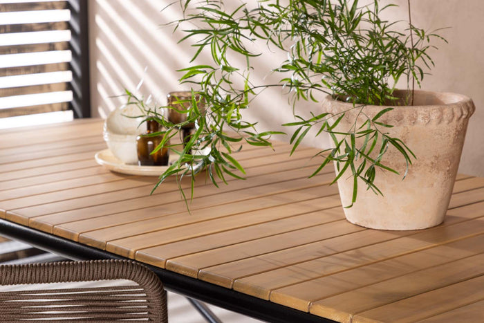 Venture Home Holmbeck Rechthoekige eettafel 75 x 200 x 90 - Natuur