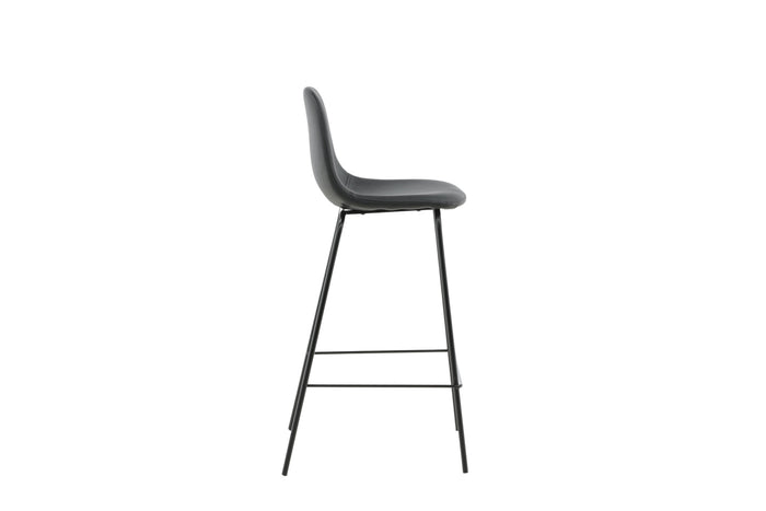 Fjôrd - Barkruk Zwart - PU Leer - Polar - Set van 2