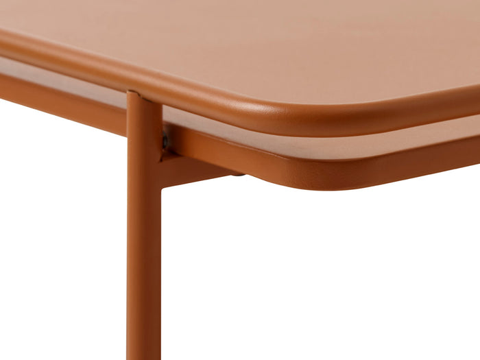 Giga Living - Salontafel Oranje Metaal - 75x75x34,3cm - Yuba