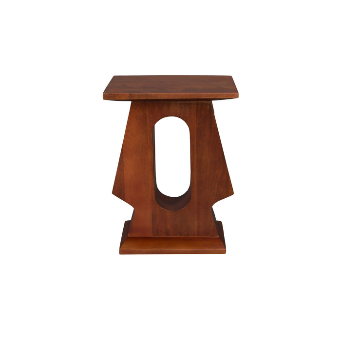 Dutchbone Pilaster Bijzettafel Rechthoek Mangohout Bruin