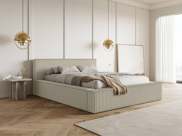 NADUVI Collection Bedframe Rafe ribstof 140 x 200 cm