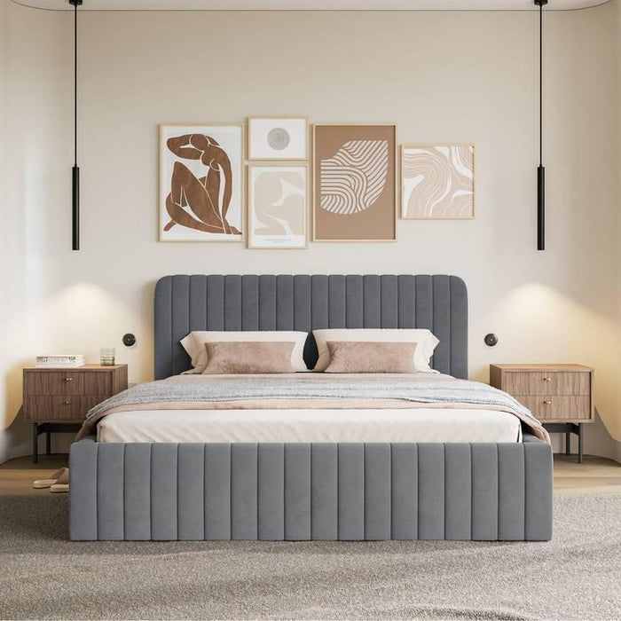 NADUVI Collection Bedframe Destro velvet met opbergruimte 180 x 200