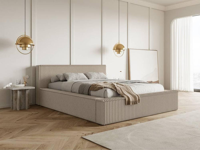 NADUVI Collection Bedframe Rafe ribstof 140 x 200 cm