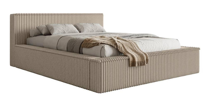 NADUVI Collection Bedframe Rafe ribstof 140 x 200 cm