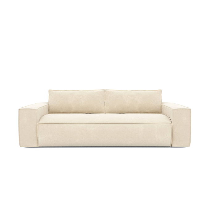 Express slaapbank dunlopillo fluweel met crèmepatroon 160cm