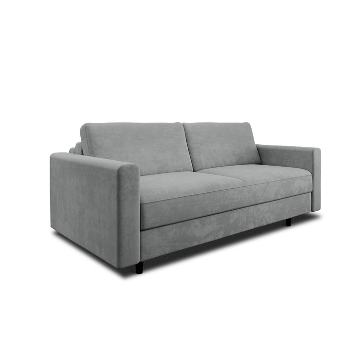 Express slaapbank dunlopillo fluweel beton grijs 160cm