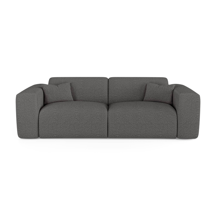 Express slaapbank dunlopillo 140cm bouclette grafiet grijs