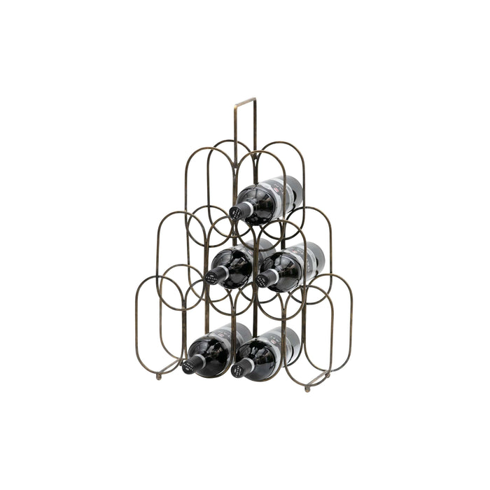 WOOOD Feast wijnrek metaal antique brass
