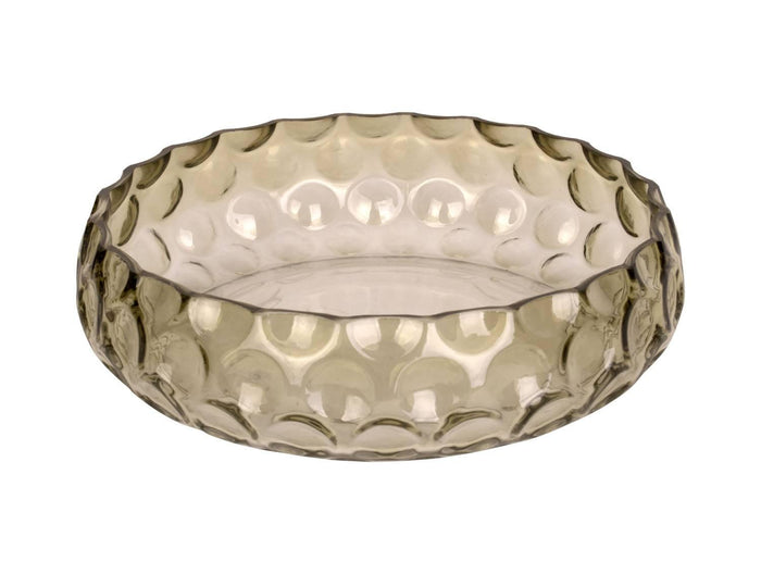 present time - Bowl Speckles glass large moss green