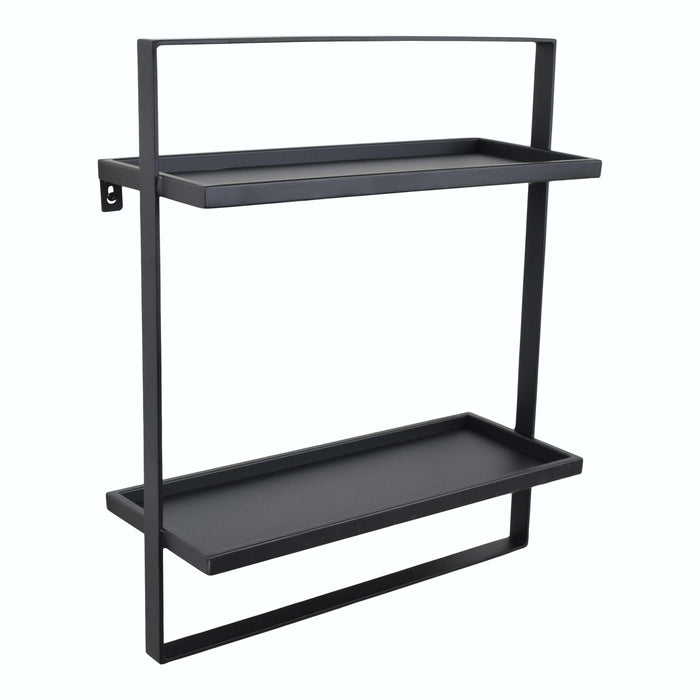 LOFT42 Wandrek Dymo - Zwart – Metaal – 60x50x15