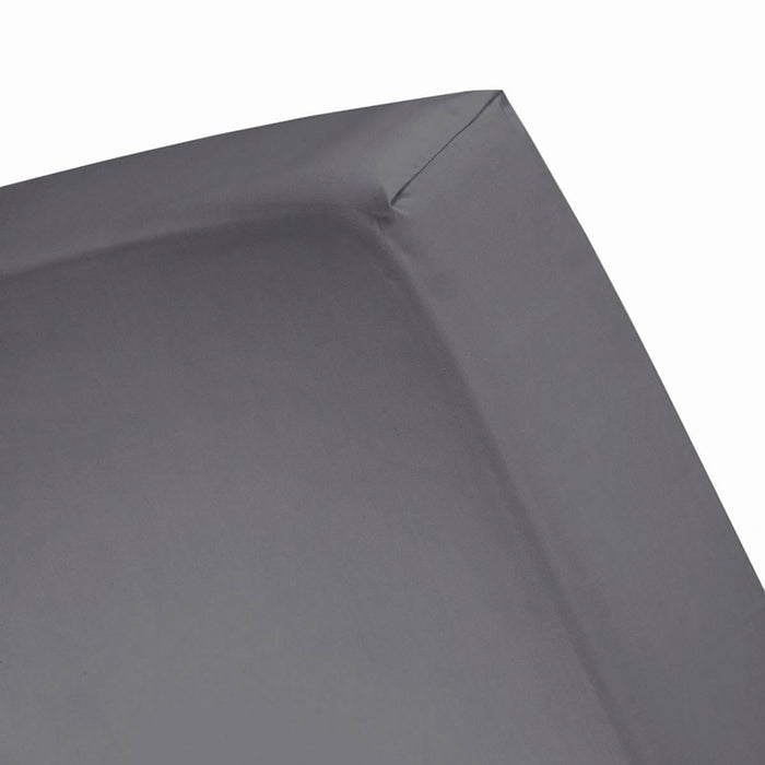 Damai Hoeslaken Bio Katoen Satijn 30cm Hoekhoogte - anthracite