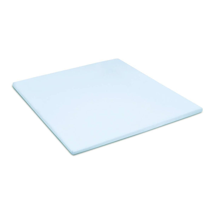 Damai Topper Hoeslaken Biologisch Katoen Satijn sky blue