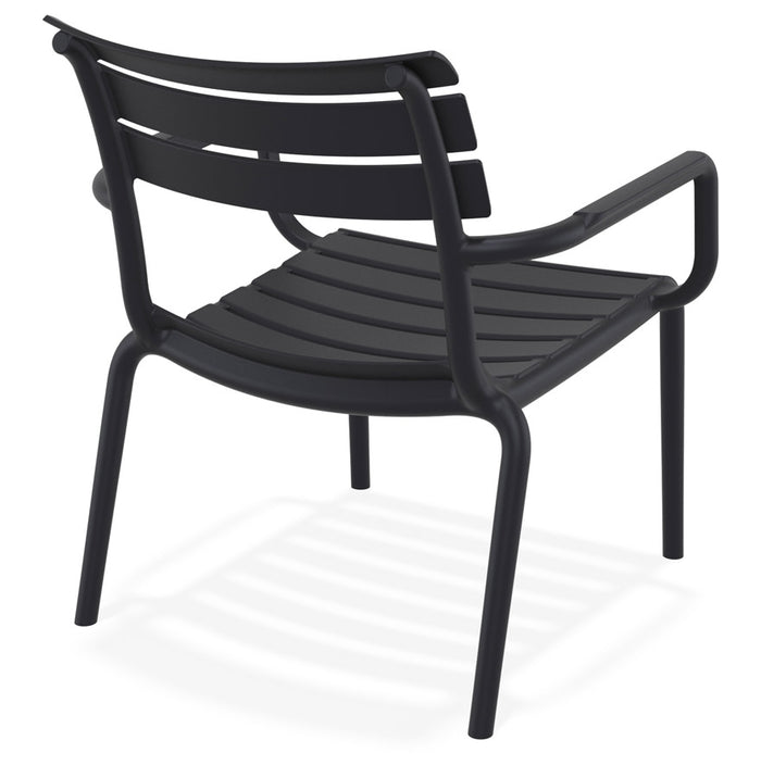 ALTEREGO AROMA Tuinstoel met armleuningen - Zwart