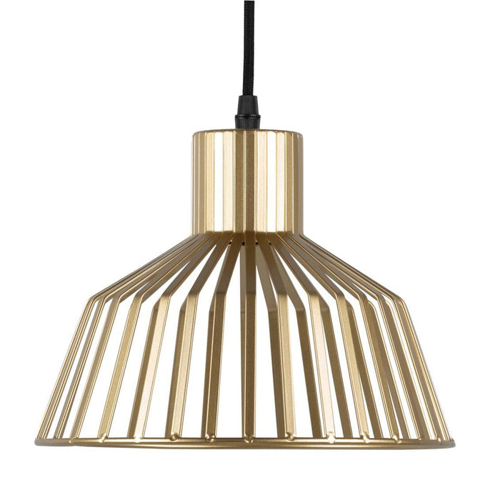 Leitmotiv - Pendant lamp Lignes Wide gold painted