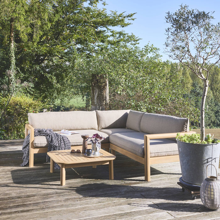 sweeek - Hoek loungeset van acaciahout voor 5 personen