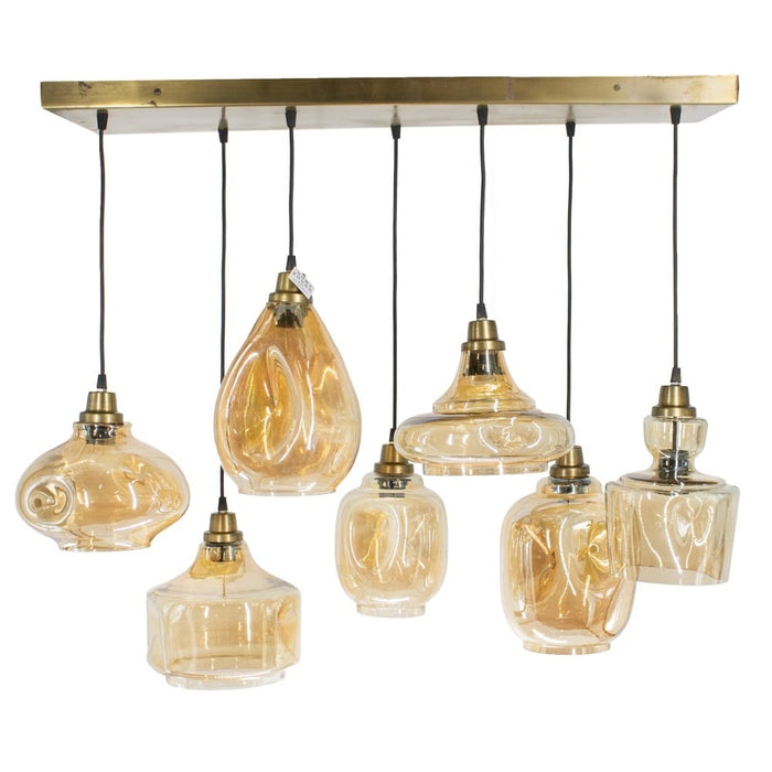 Hanglamp 7 Bollen - Eetkamer Woonkamer Slaapkamer - Goud