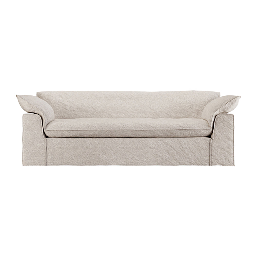 HKliving Nomad 3-zitsbank - Bouclé - Taupe