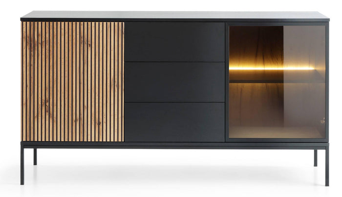 NADUVI Collection Ladekast Tiana 2-deurs met verlichting