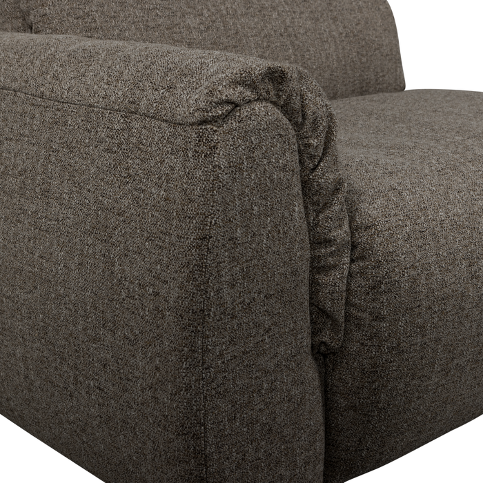 WOOOD Baggy 1-Zits Met Arm Links - Geweven Stof - Warmgrijs Melange -