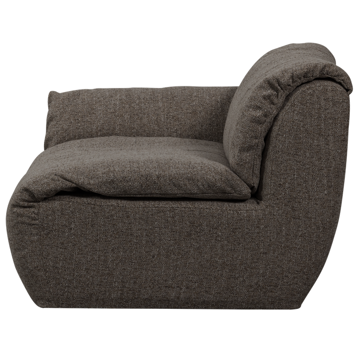 WOOOD Baggy 1-Zits Met Arm Links - Geweven Stof - Warmgrijs Melange -