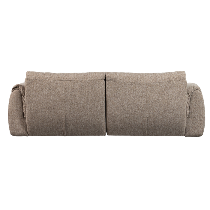 WOOOD Baggy 2-Zits Bank - Geweven Stof - Bruin Melange - 81x228x102