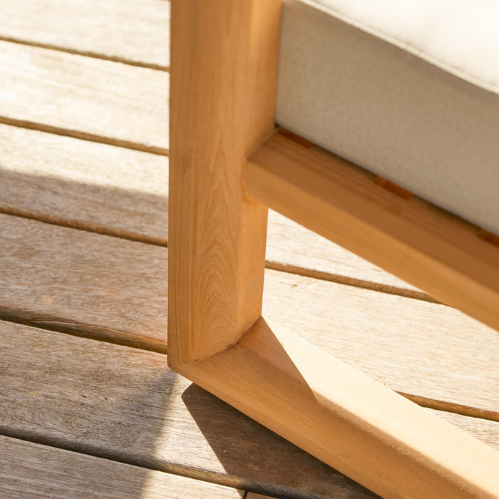 Tikamoon - Massief teakhouten tuinfauteuil Noah