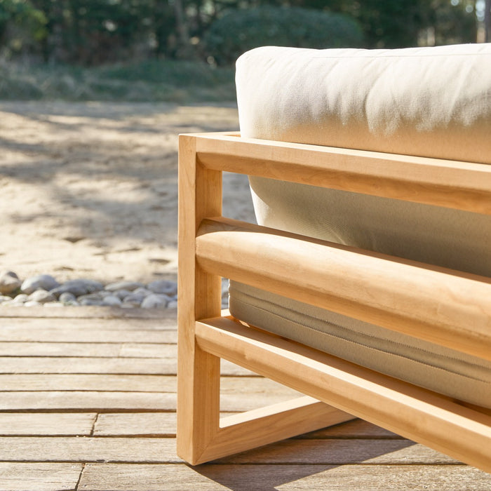 Tikamoon - Massief teakhouten tuinfauteuil Noah