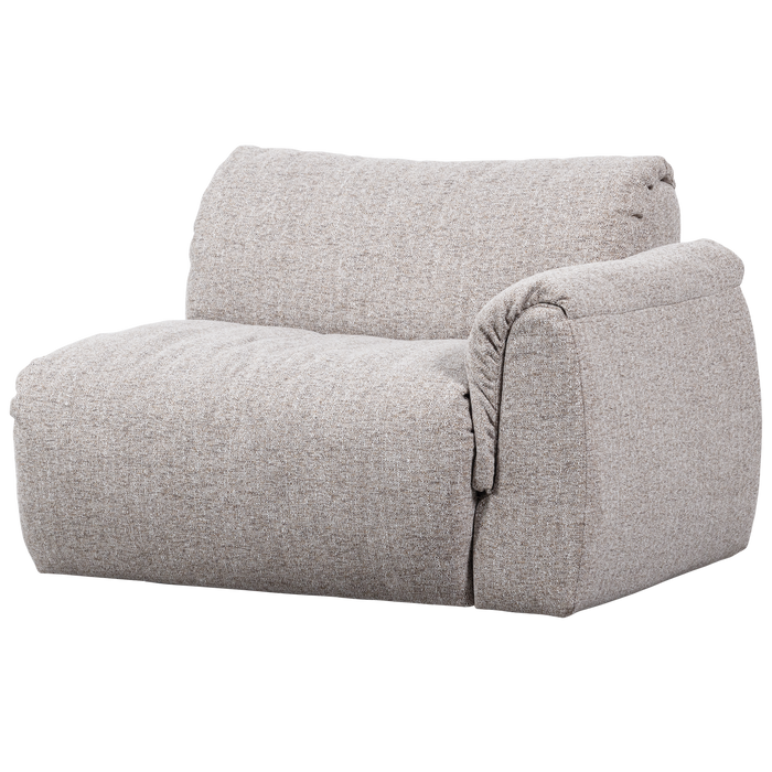 WOOOD Baggy 1-Zits Met Arm Rechts Geweven Stof - Naturel Melange -