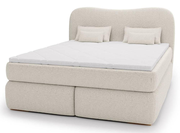 NADUVI Collection Lavelle boxspring bouclé 180 x 200 cm