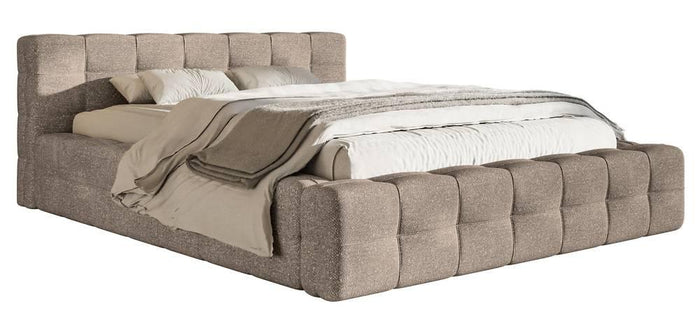 Selsey Design Tilly bedframe chenille met opbergvak 140 x 200 cm