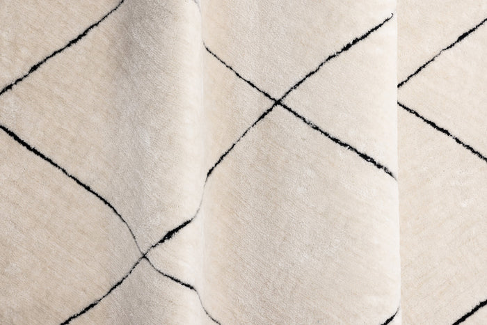 Fjôrd - Vloerkleed Zwart - 230x160cm - Patrik