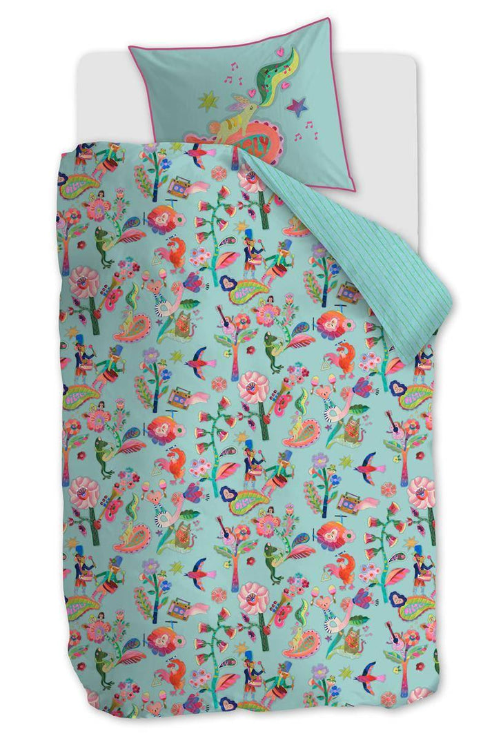 Oilily Musica Dekbedovertrek Blauw 140 x 200|220 cm