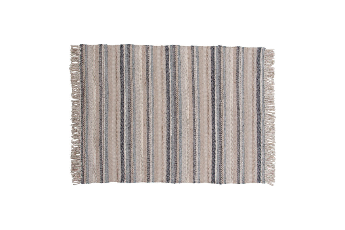Fjôrd - Vloerkleed Beige|Blauw - 170x240cm - Gudha