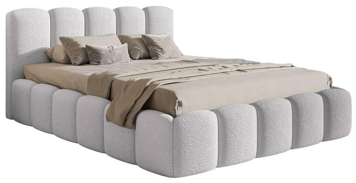 NADUVI Collection Bedframe Chloe bouclé met opbergvak
