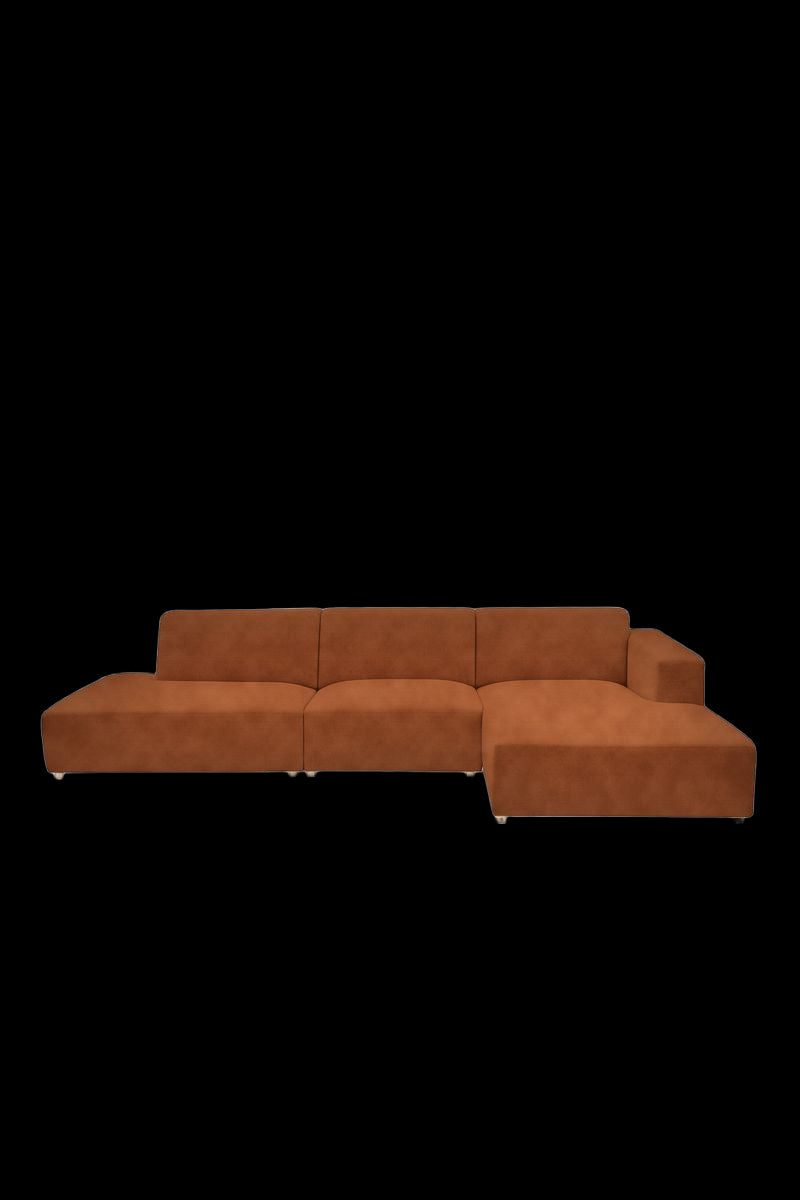 Sissy-Boy Earl velvet 4-zits bank chaise longue rechts otto longue