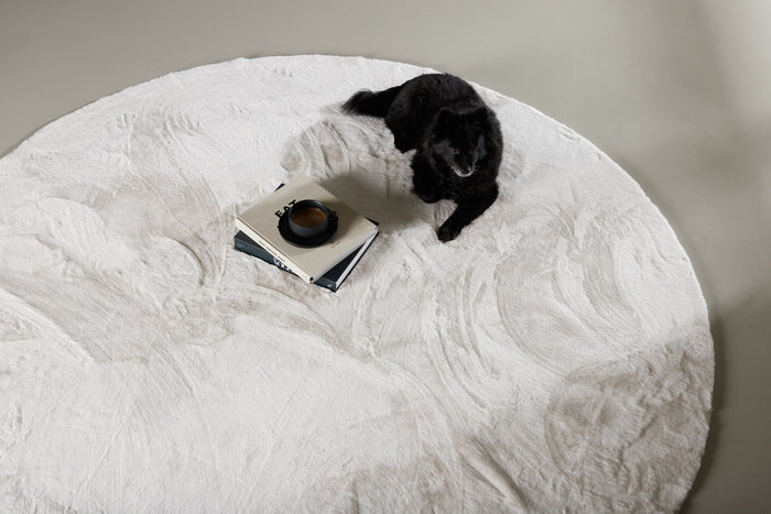 Fjôrd - Vloerkleed Wit - Ø200cm - Nina