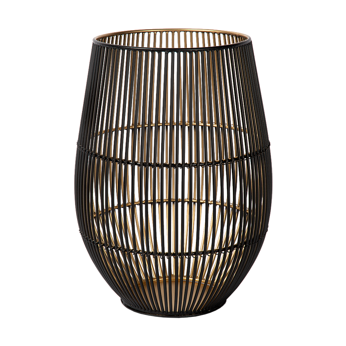 Atmooz Spoiler - Kaarshouder - Zwart & Goud - Metaal - 14x14x26cm