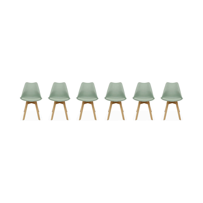 sweeek - Set van 6 eetkamerstoelen, 42x55x81cm