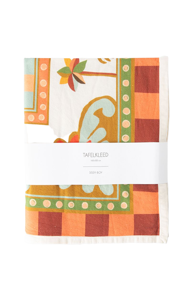 Sissy-Boy Multicolour tafelkleed met print (160x300cm)