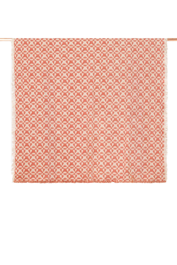 Sissy-Boy Roze geweven deken met dessin (130X180 CM)